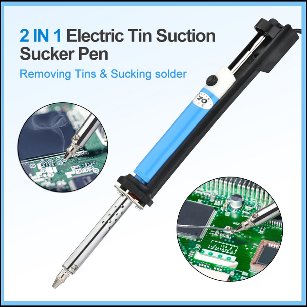 Desoldering Pump Solder - 2-in-1 Elektrischer Lötsauger und Lötkolben AC
