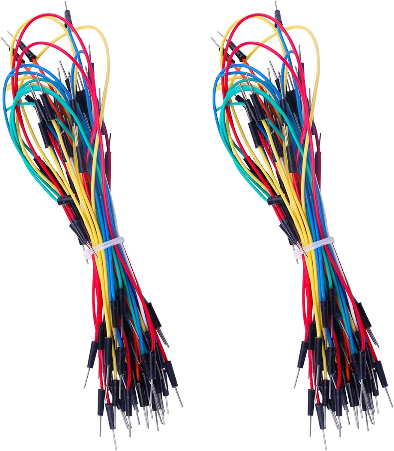 Diy Electronics India - 130 Stück lötfreie flexible Steckbrett-Überbrückungsdrähte, Kit-Drähte,