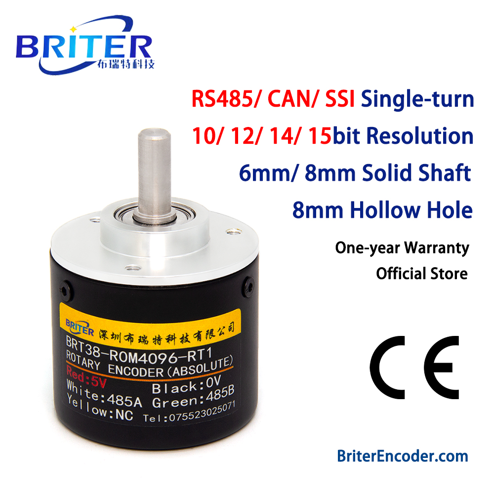R/Diy Electronics - Absolutwert-Encoder, Single-Turn, SSI, CAN, RS485-Schnittstelle, hohe