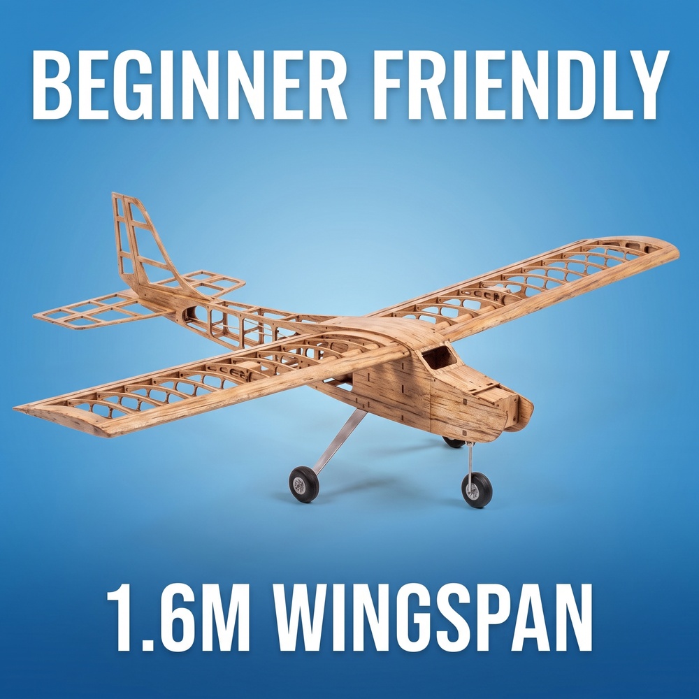 Diy Electronics India - 1,6M Vogee-16 Balsa Trainer Flugzeugbausatz |