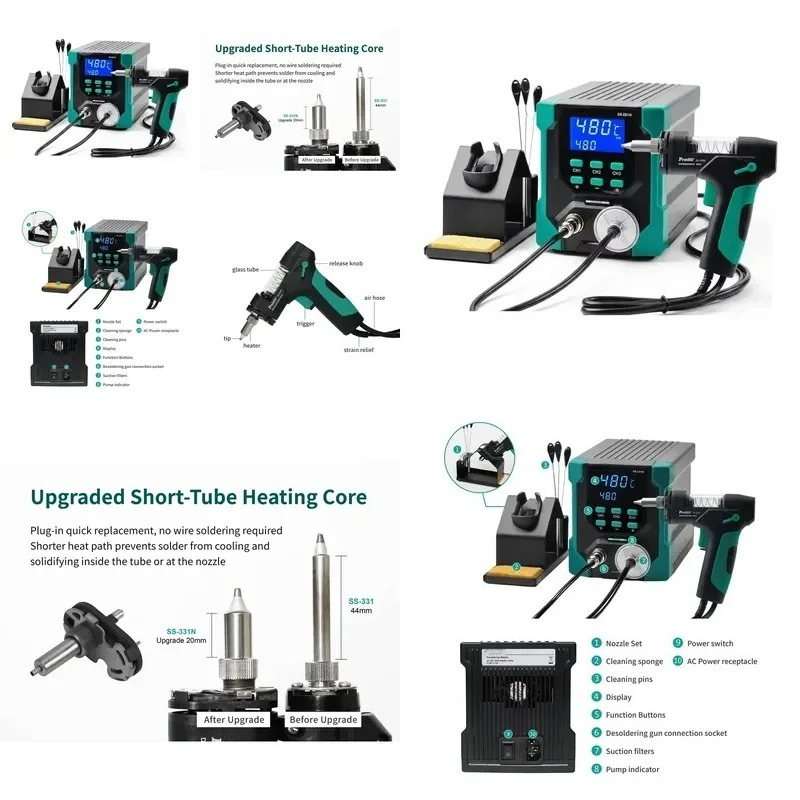Desoldering Pump Solder - 2026 BESTSELLER Neue Verbesserte SS-331N ESD