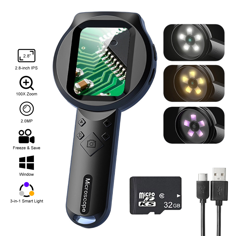 Diy Electronics Microscope - 2,8'' IPS Digital-Lupe Full HD 1080P