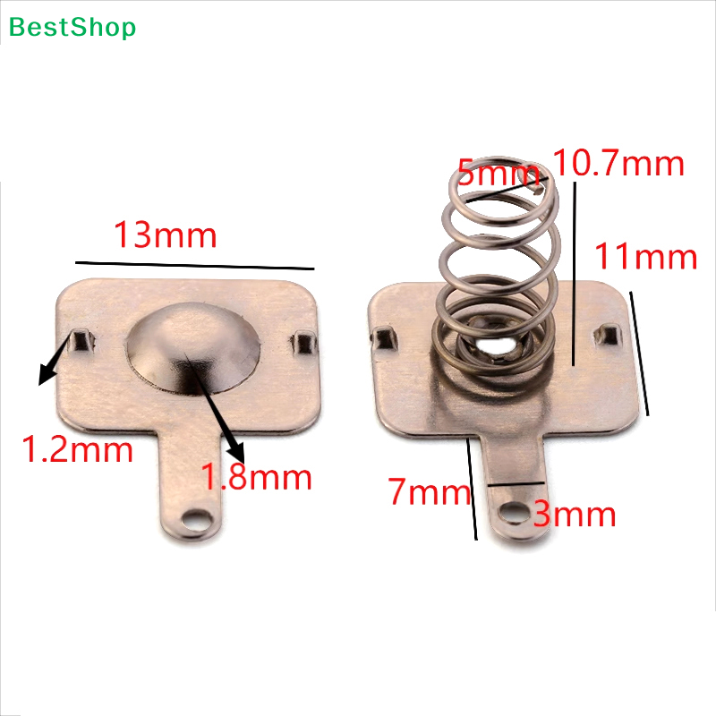 R/Diy Electronics - 〔R〕18650 Batterie-Federkontaktanschlüsse, Metall-Plus-Minus-Plattenset für DIY-Elektronikgeräte und