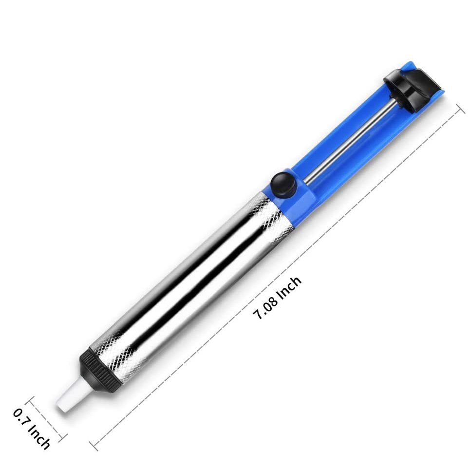 Desoldering Pump Solder - Aluminium-Lötsauger, Einhand-Lötpumpe mit Starker Saugkraft für