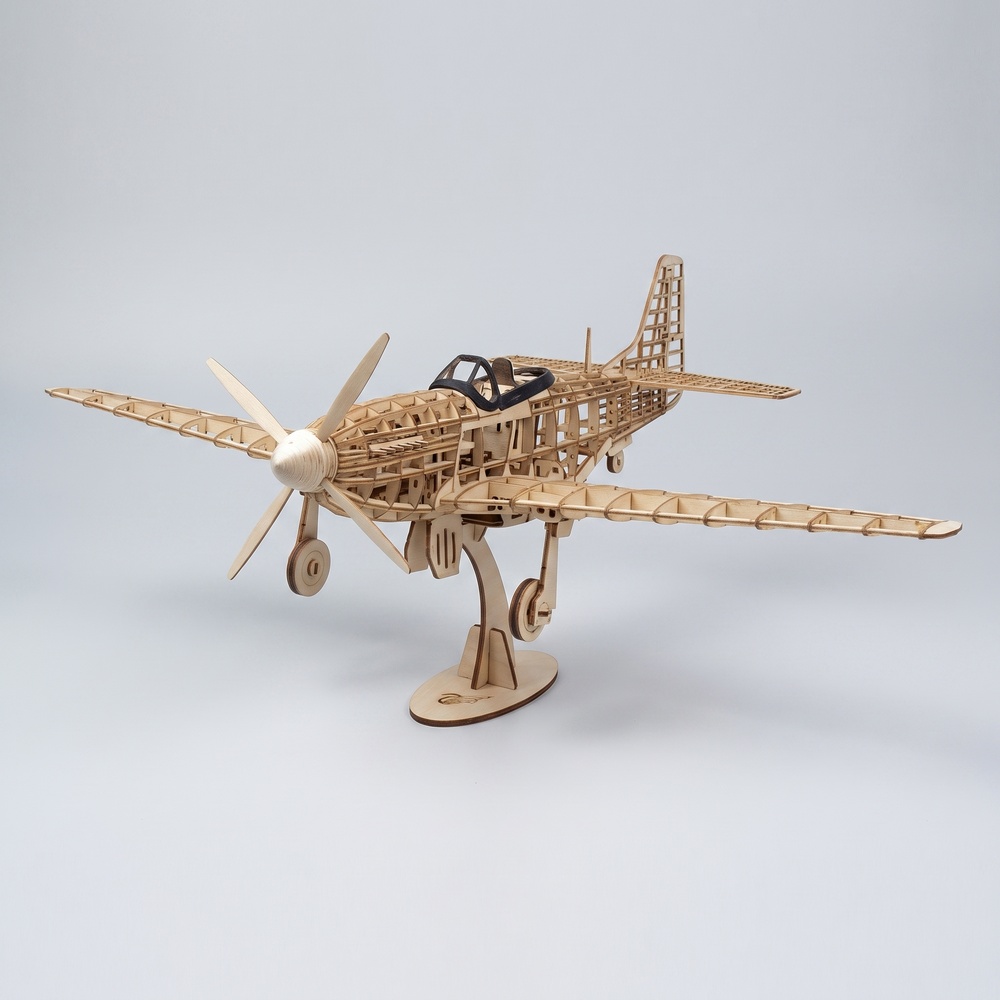 P-51D Mustang Statischer Balsa – Diy Electronics India Bewertung und Preis