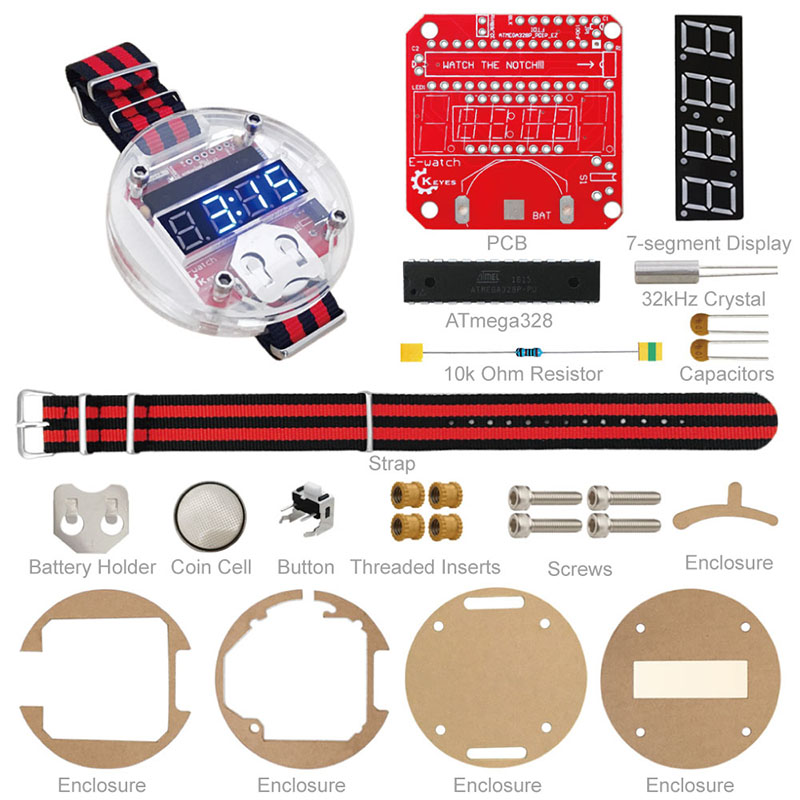 Single Chip LED Kit Uhr DIY Bi – Diy Electronics Parts Bewertung und Preis