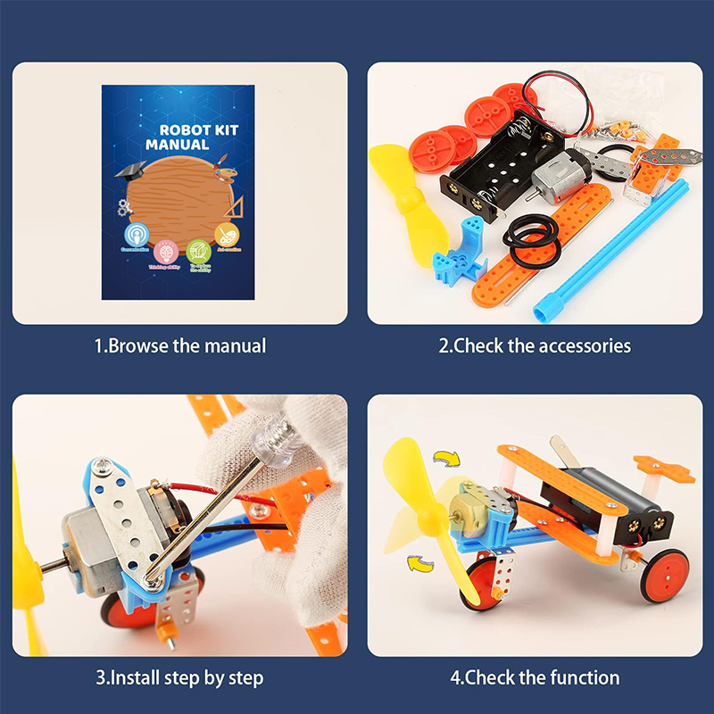 6-teiliges Robotik-Set Wissens – Diy Electronics Motor Bewertung und Preis