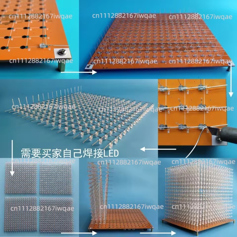 3D16MINI Lichtwürfel-Set 16X16 – Diy Electronics Parts Bewertung und Preis