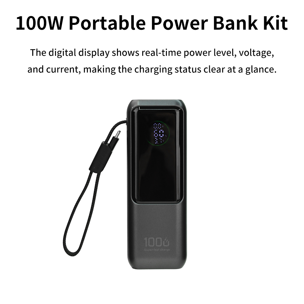 PD 100W Schnelllade-Powerbank- – Diy Electronics Parts Bewertung und Preis