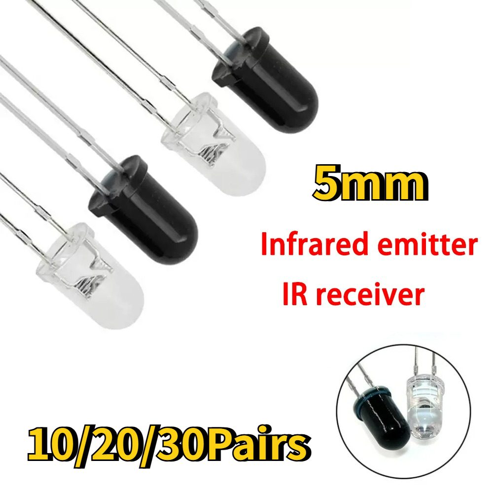 10-30 Paar 5mm 940nm IR-LED-Di – Diy Electronics India Bewertung und Preis