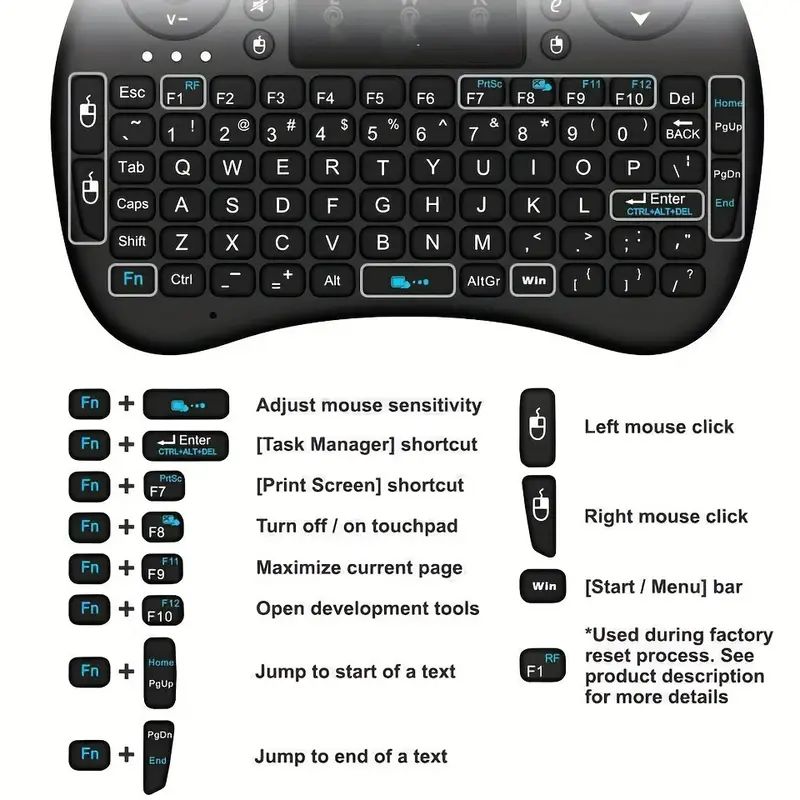 Mini-Wireless-Tastatur, 2,4 GH – Diy Mouse Electronics Bewertung und Preis
