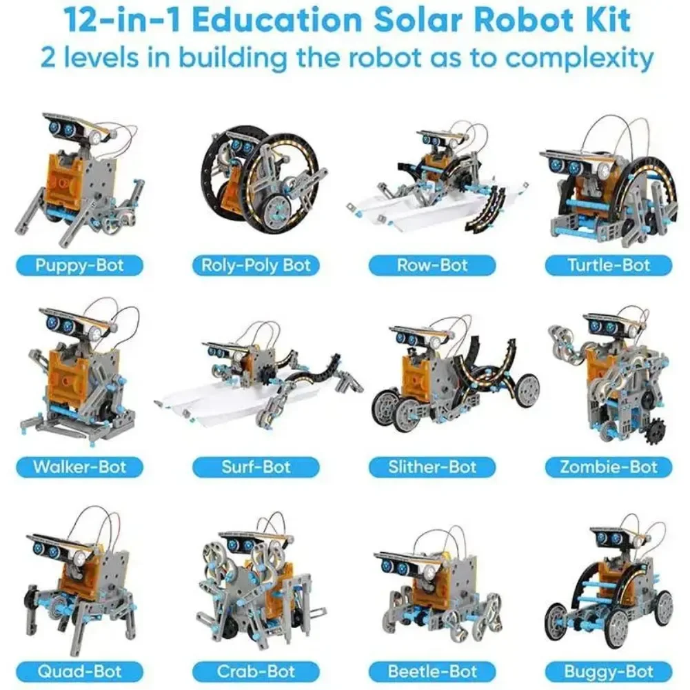 13-in-1 solarbetriebener Robot – Diy Electronics Parts Bewertung und Preis